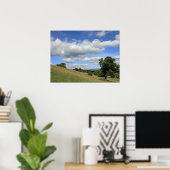 Pendle Hill Summer Abend Card Poster (Heimbüro)