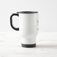 Pendler-Maus-Reise-Tasse mit mürrischem Gesicht