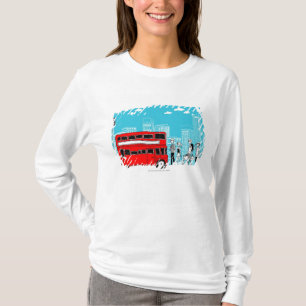 Pendler warteten an der Bushaltestelle T-Shirt