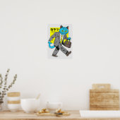 Pendlerkatze Poster (Küche)