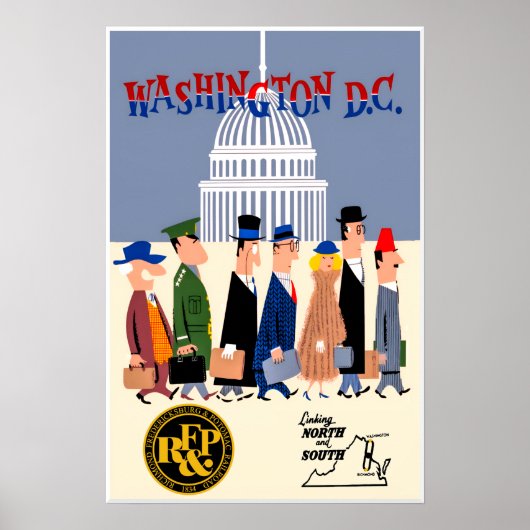 Pendlerplakat Washington DC Poster (Vorne)