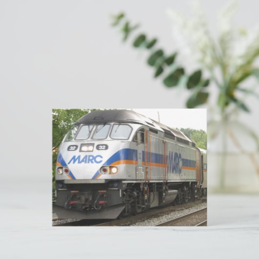 Pendlerzug Postkarte (Stehend Vorderseite)