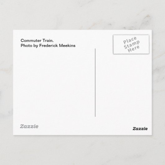 Pendlerzug Postkarte (Rückseite)