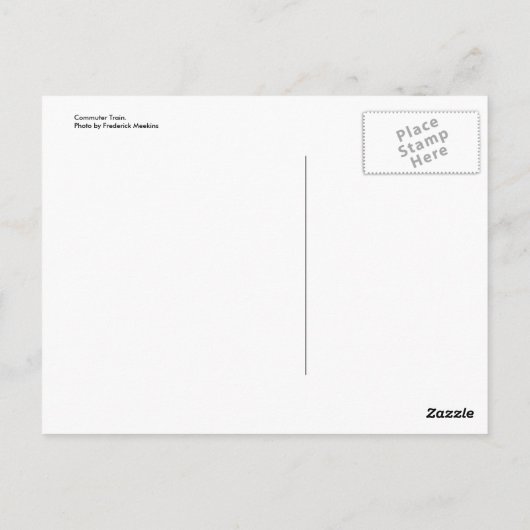 Pendlerzug Postkarte (Rückseite)
