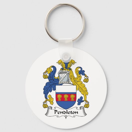 Pendleton Familienwappen Schlüsselanhänger (Vorderseite)