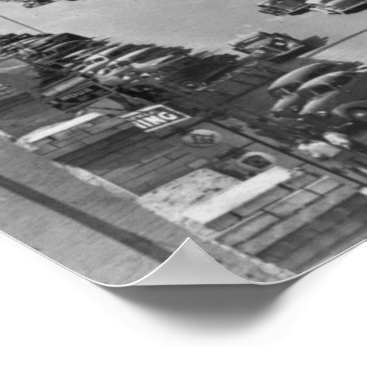 Pendleton, Oregon Main Street View Foto Poster (Ecke)