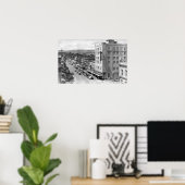 Pendleton, Oregon Main Street View Foto Poster (Heimbüro)