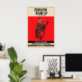 Pendleton Round-Up Rodeo Poster Cowboy auf Bronco (Heimbüro)