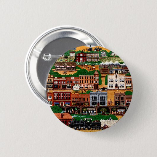 Pendleton ~ The Wild West Button (Vorne & Hinten)