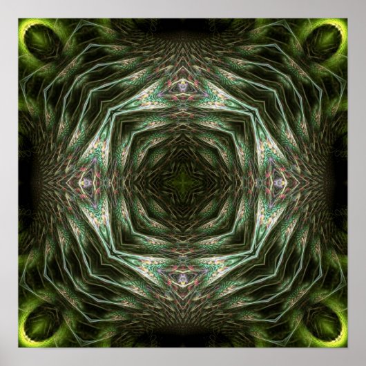 Pendragon Geometric Art Poster (Vorne)