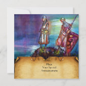 PENDRAGON - Mittelalterliche Ritter, Sonnenunterga Einladung (Rückseite)