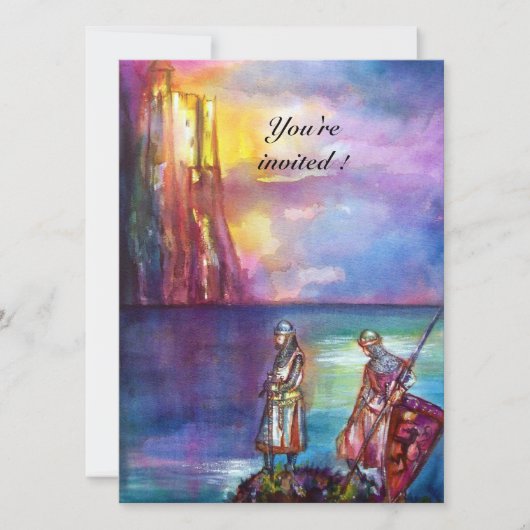 PENDRAGON Mittelalterliche Ritter, Sunset-See, Fan Einladung (Vorderseite)