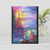 PENDRAGON Mittelalterliche Ritter, Sunset-See, Fan Einladung (Stehend Vorderseite)