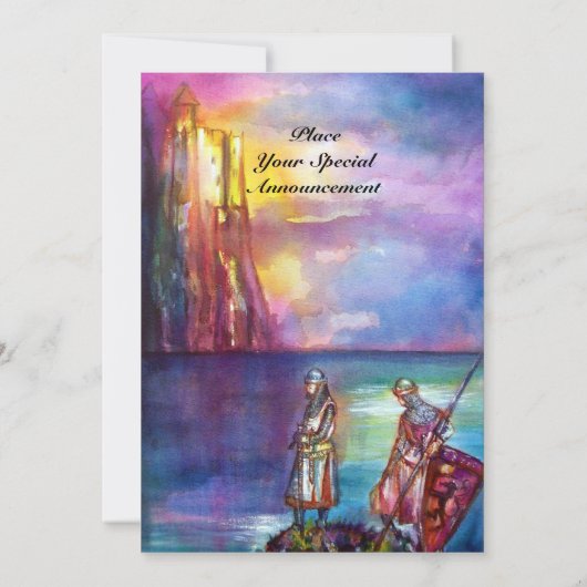 PENDRAGON Mittelalterliche Ritter, Sunset-See, Fan Einladung (Rückseite)