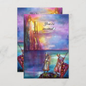 PENDRAGON Mittelalterliche Ritter, Sunset-See, Fan Einladung (Vorne/Hinten)