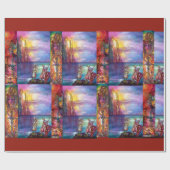 PENDRAGON Mittelalterliche Ritter, Sunset-See, Fan Geschenkpapier (Flach)