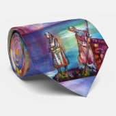 PENDRAGON Mittelalterliche Ritter, Sunset-See, Fan Krawatte (Gerollt)