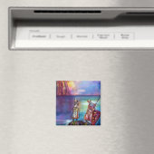 PENDRAGON Mittelalterliche Ritter, Sunset-See, Fan Magnet (In Situ (Geschirrspüler))