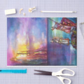 PENDRAGON Mittelalterliche Ritter, Sunset-See, Fan Seidenpapier (Handwerk)