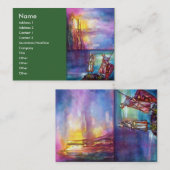 PENDRAGON Mittelalterliche Ritter, Sunset-See, Fan Visitenkarte (Vorne/Hinten)