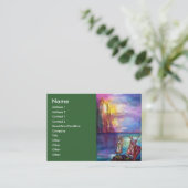 PENDRAGON Mittelalterliche Ritter, Sunset-See, Fan Visitenkarte (Stehend Vorderseite)