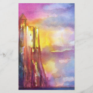 PENDRAGON Mittelalterliches Schloss, Sunset Lake,  Briefpapier