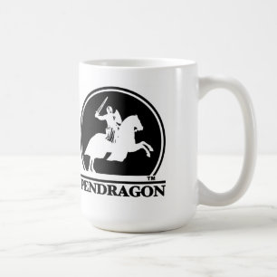 Pendragon stellt Logo-Tassen dar Kaffeetasse