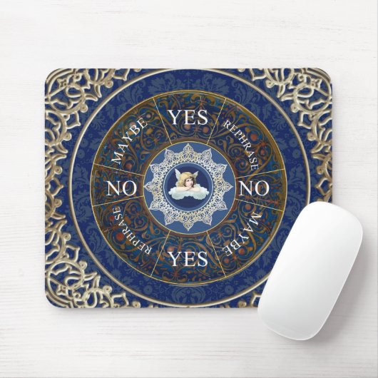Pendulum Board Chart Divinity Game Angel Blue Mousepad (Mit Mouse)