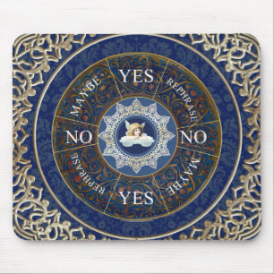 Pendulum Board Chart Divinity Game Angel Blue Mousepad
