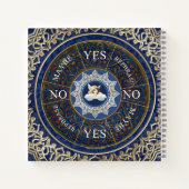 Pendulum Board Chart Divinity Game Angel Blue Notizblock (Rückseite)