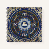 Pendulum Board Chart Divinity Game Angel Blue Notizblock (Vorderseite)