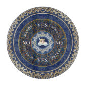 Pendulum Board Chart Divinity Game Angel Blue Schneidebrett (Vorderseite)