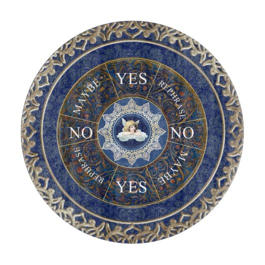 Pendulum Board Chart Divinity Game Angel Blue Schneidebrett (Vorderseite)