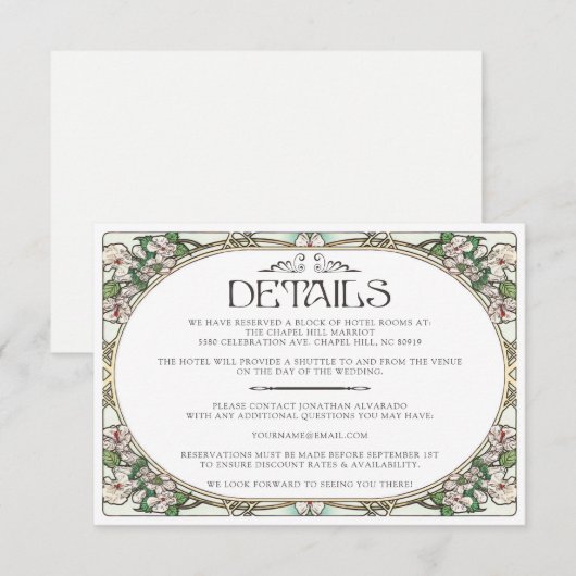 PENELOPE 01 A - Details Karte (Vorne/Hinten)