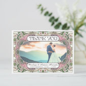 PENELOPE 01 A - Hochzeiten Dankeschön Karten (Stehend Vorderseite)