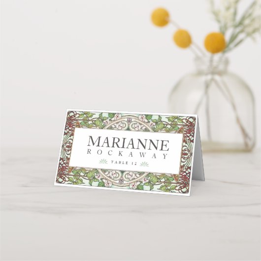 PENELOPE 01 A - Hochzeiten Platzkarten - Jugendsti (Rückseite)