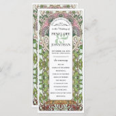 PENELOPE 01 A - Hochzeitsprogramm - Jugendstil Programm (Vorne/Hinten)