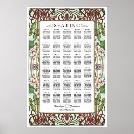 PENELOPE 01 A - Hochzeitssitzkarte - Große Poster