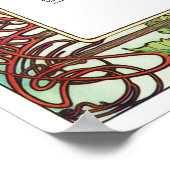 PENELOPE 01 A - Hochzeitssitzkarte - Mittel Poster (Ecke)