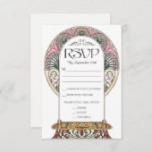 PENELOPE 01 A - RSVP Card 1 - Jugendstil (Vorne/Hinten)