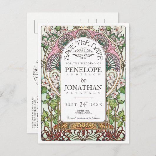 PENELOPE 01 A - Save the Date Postkarten (Vorne/Hinten)