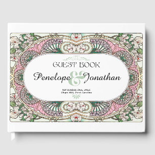 PENELOPE 01 A - Wedding Guestbook - Art Nouveau Gästebuch