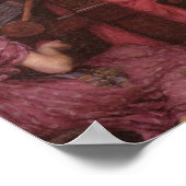 Penelope and the Suitors - John William Waterhouse Poster (Ecke)