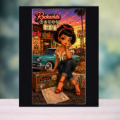Penelope Chibi Rockabilly Acrylschild (Neutral)