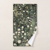 Penelope Dark Daisy Floral Badhandtuch Set (Handtuch)