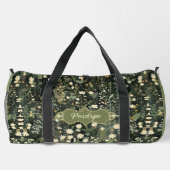 Penelope Dark Daisy Floral Duffle Bag (Rückseite)