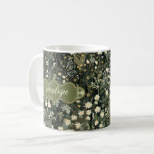 Penelope Dark Daisy Floral Kaffeetasse (Vorderseite Links)