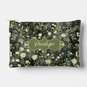 Penelope Dark Daisy Floral Zubehörtasche (Vorderseite)