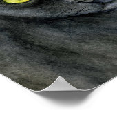 Penelope - Die glückliche schwarze Katze drucken Poster (Ecke)