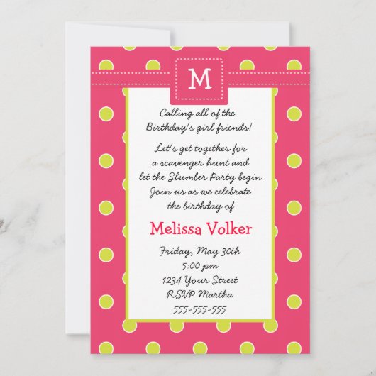 Penelope-Einladung Einladung (Vorderseite)